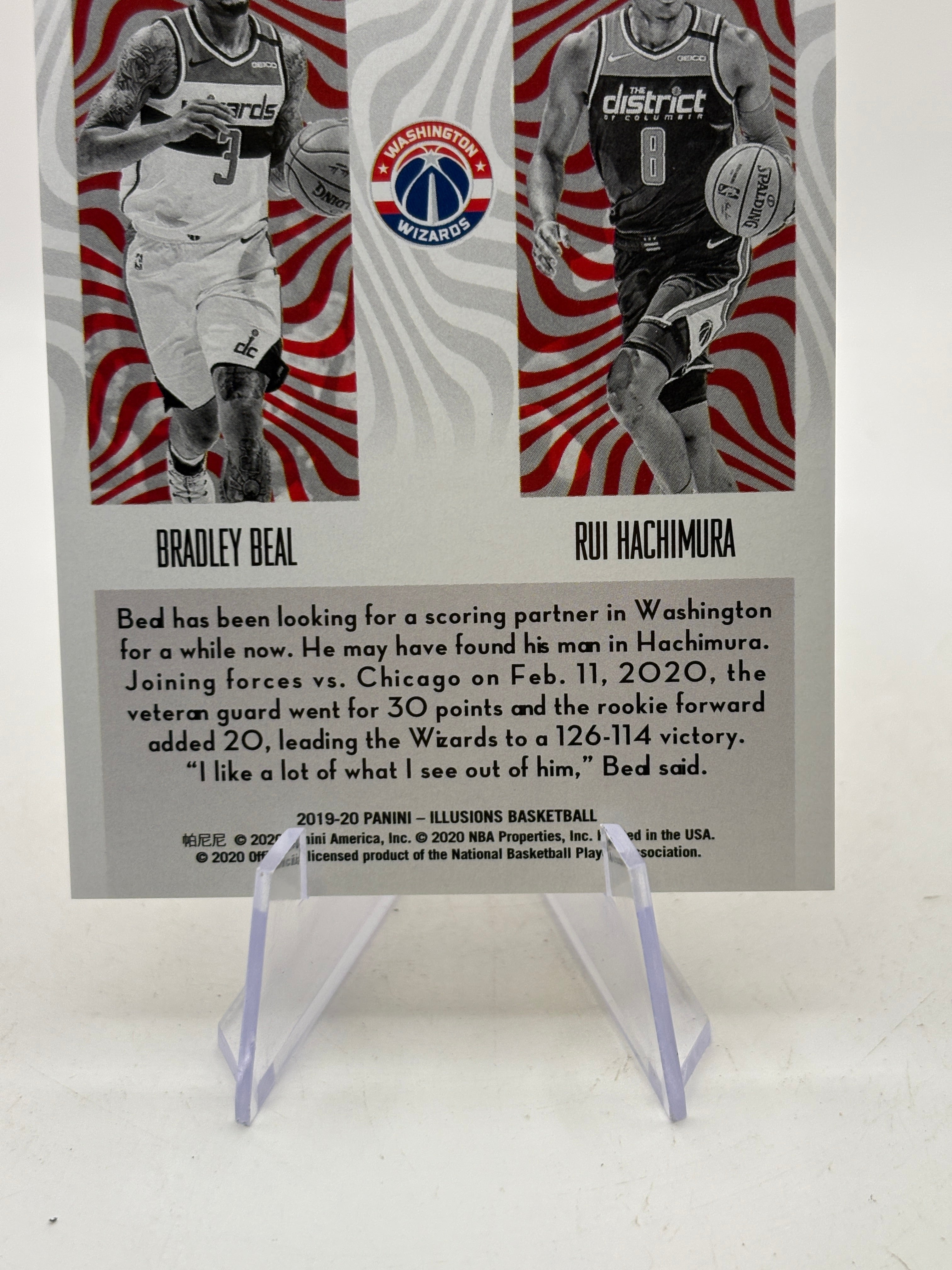 2019-20 Panini Illusions #23 Double Vision Bradley Beal Rui Hachimura 07/10